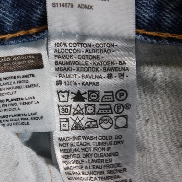 Levi’s 505 Jeans Men's 40x30 Blue Regular Straight Medium Wash - Picture 10 of 10